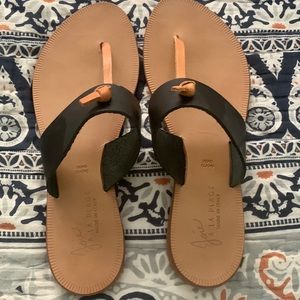 Almost new Joie A La Plage black/ tan sandals.